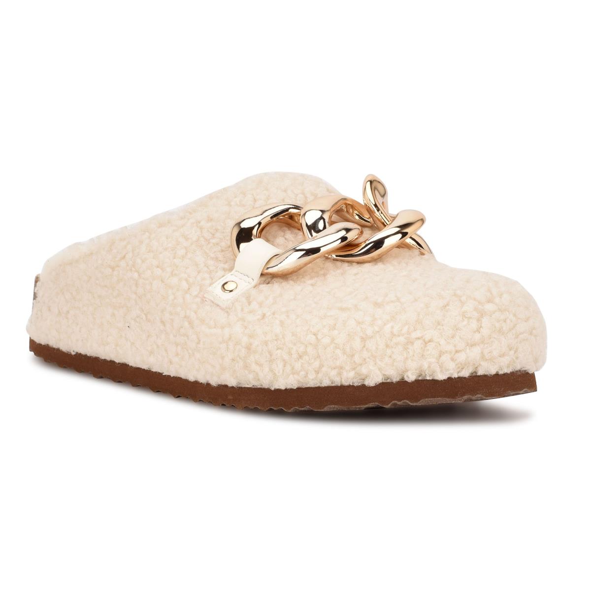 Nine West Everyth Cozy Mules Skor Dam Grädde | 6584XICAQ