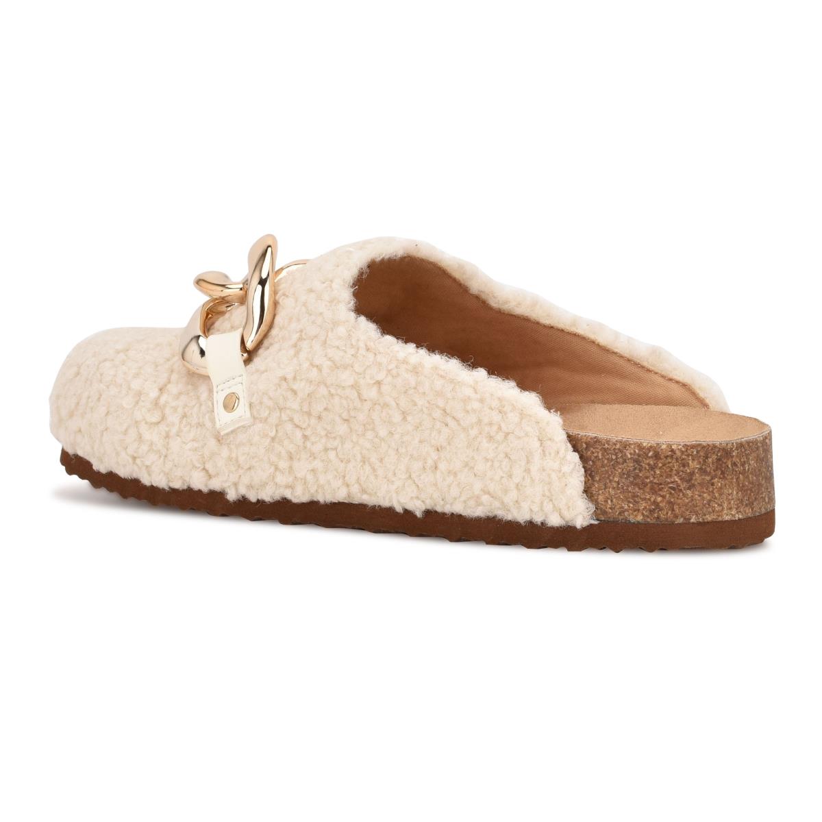 Nine West Everyth Cozy Mules Skor Dam Grädde | 6584XICAQ