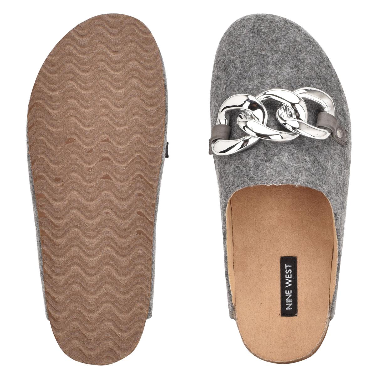 Nine West Everyth Cozy Mules Skor Dam Grå | 8743LTXIQ