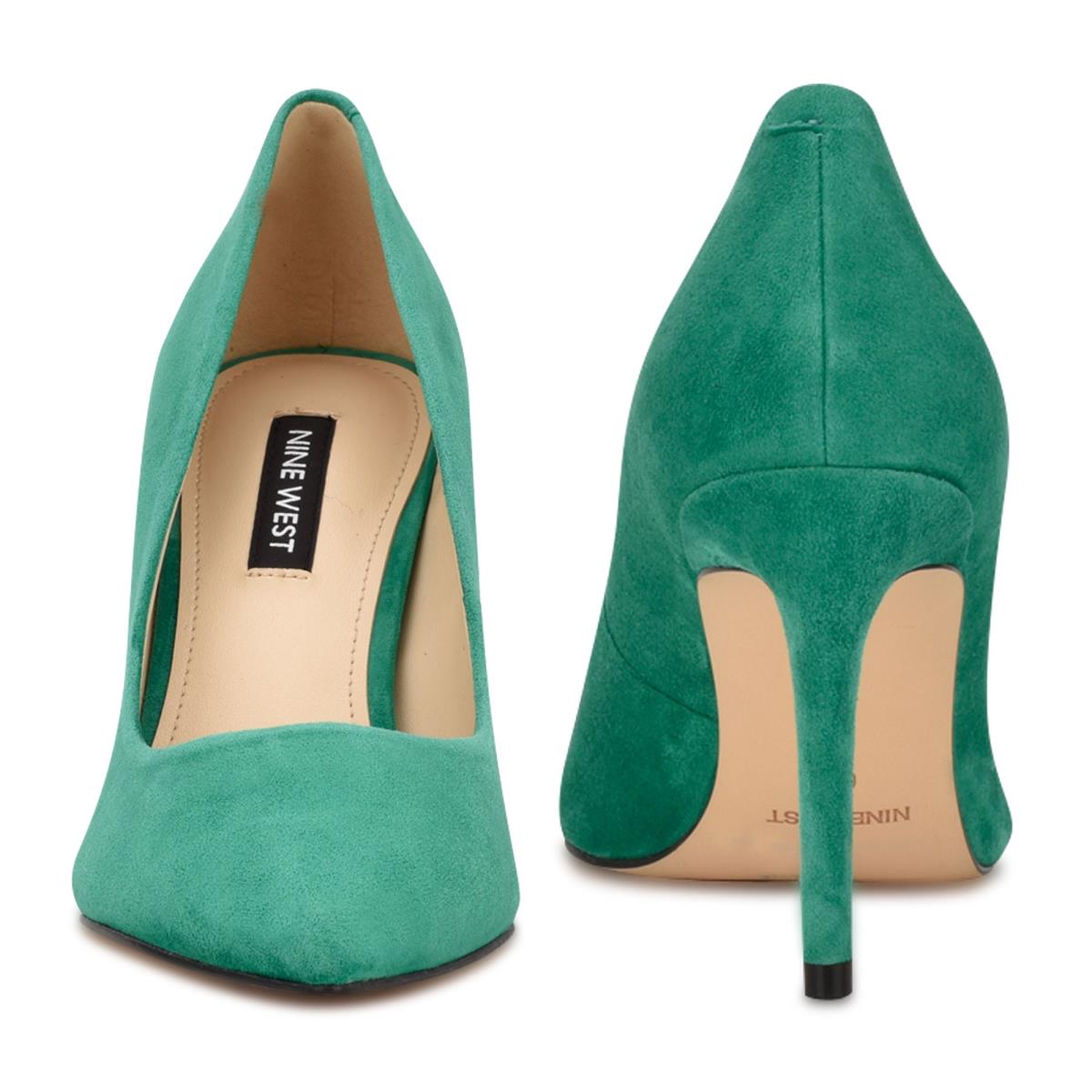 Nine West Ezra Pointy Tå Pumps Dam Gröna | 3745OVBLG