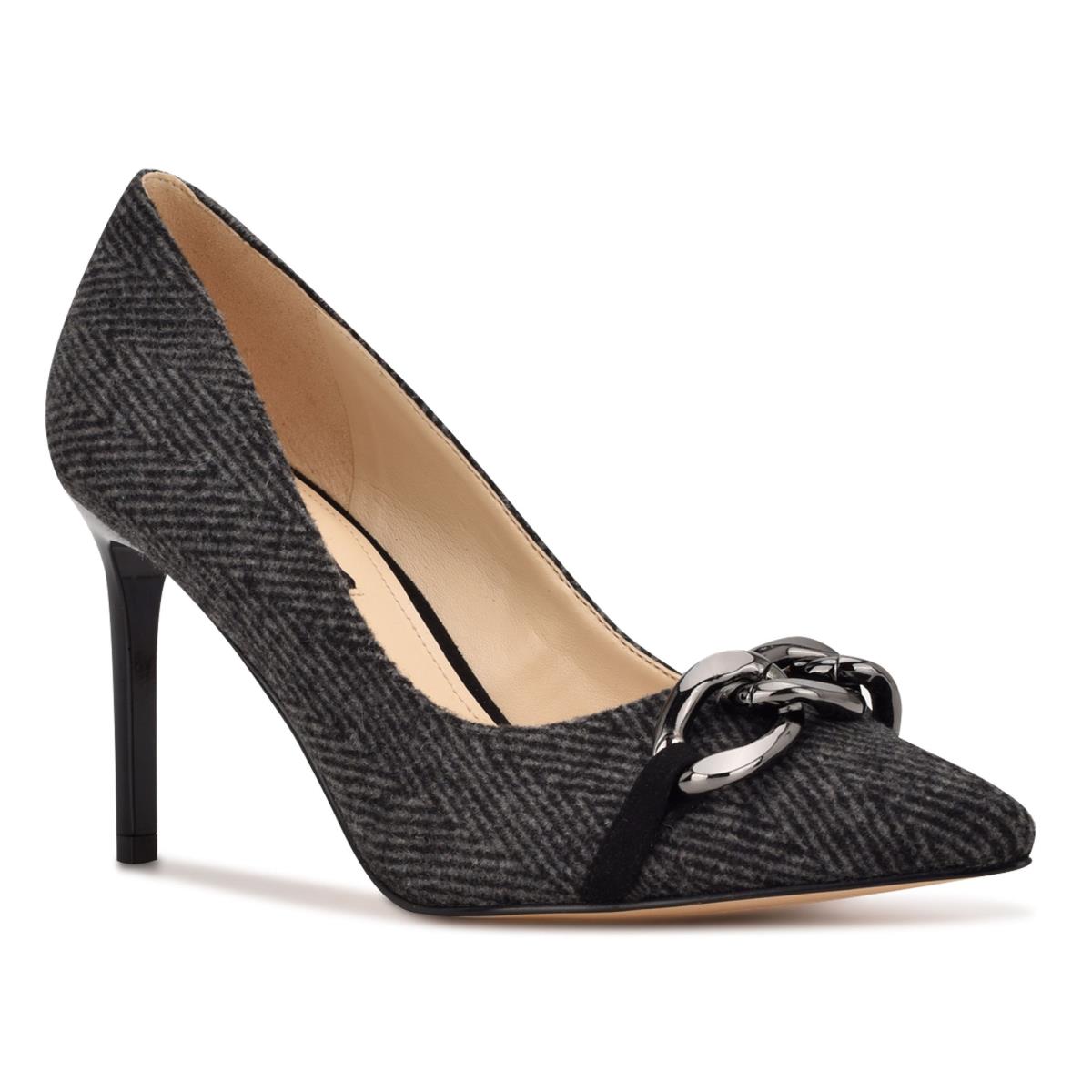 Nine West Ezzie Pointy Tå Pumps Dam Grå | 1072CEBKN