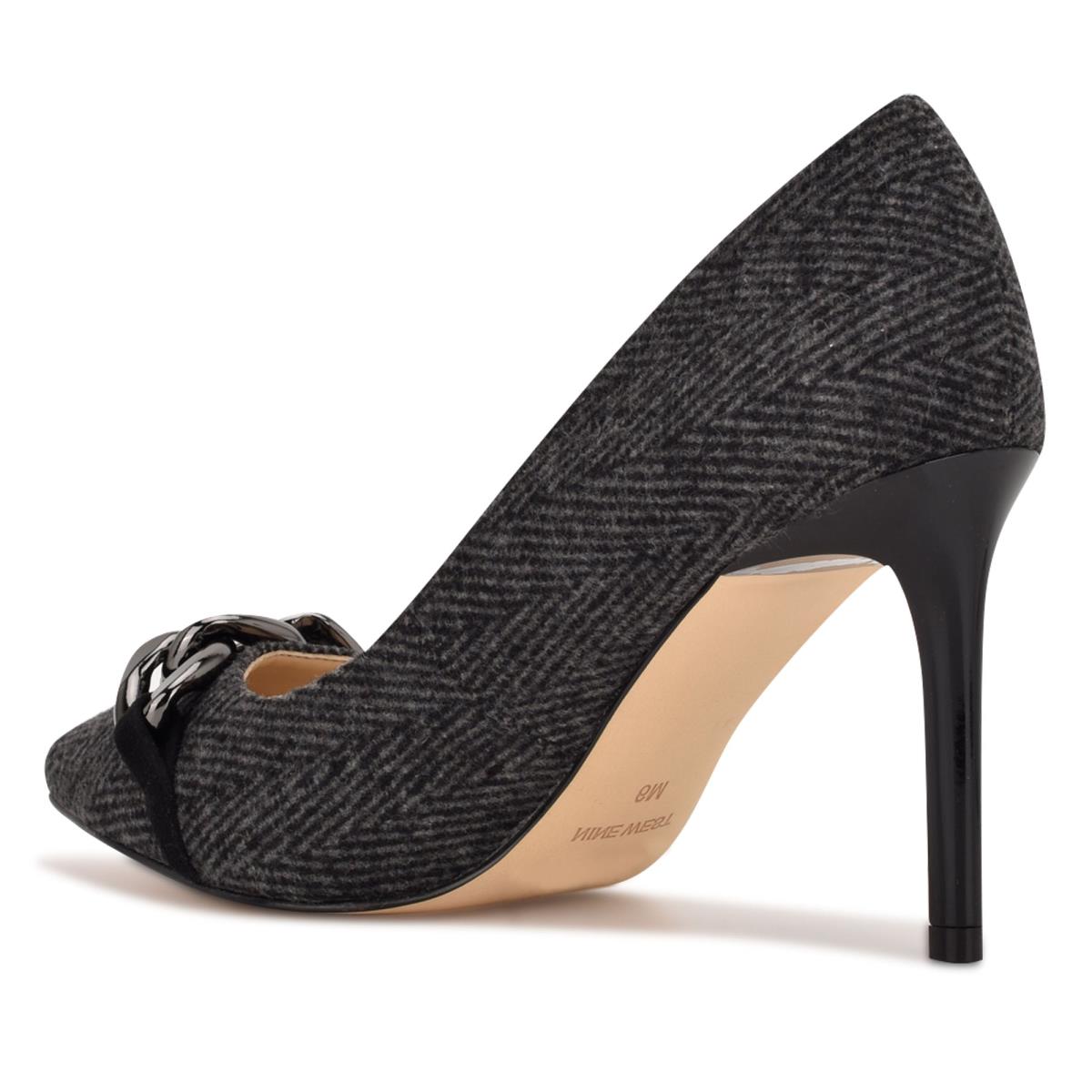 Nine West Ezzie Pointy Tå Pumps Dam Grå | 1072CEBKN