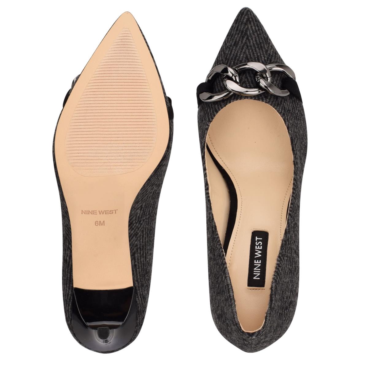 Nine West Ezzie Pointy Tå Pumps Dam Grå | 1072CEBKN