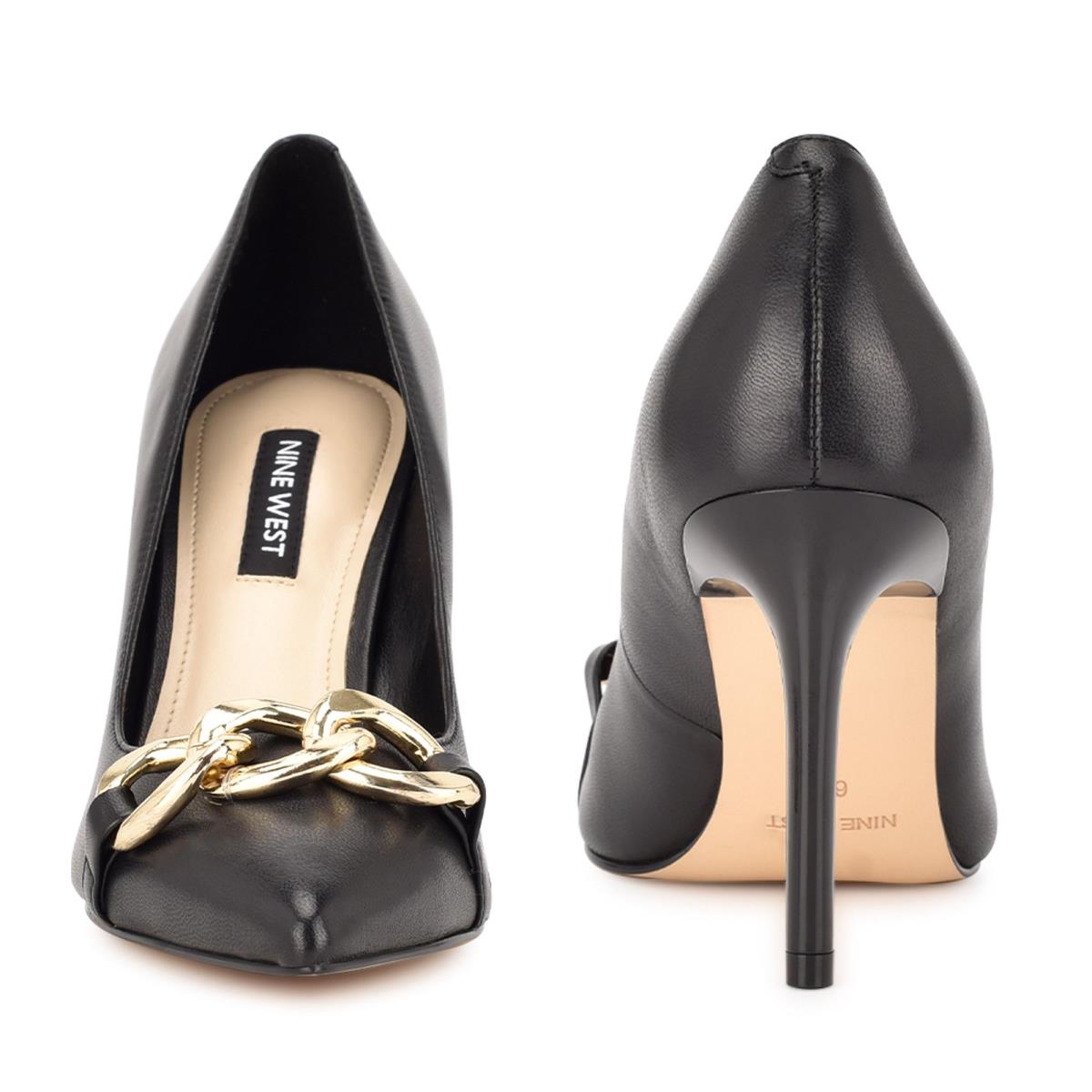 Nine West Ezzie Pointy Tå Pumps Dam Svarta | 8579NPBLQ