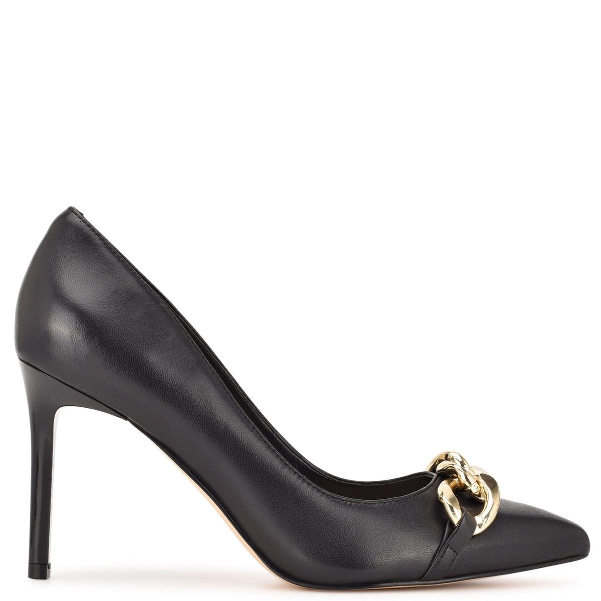 Nine West Ezzie Pointy Tå Pumps Dam Svarta | 8579NPBLQ