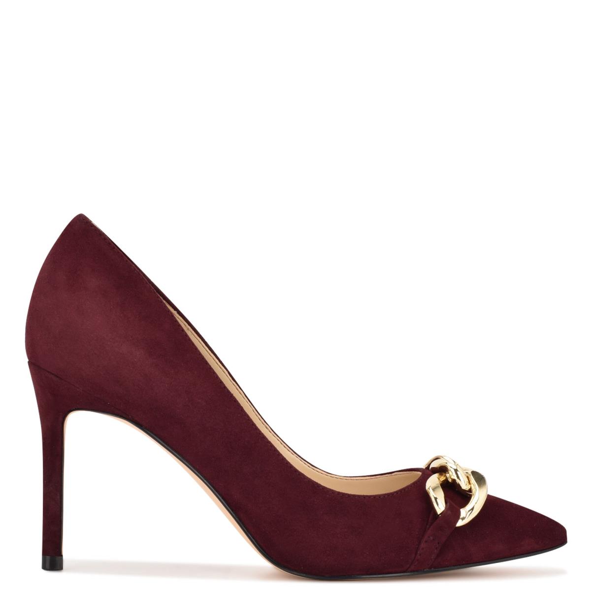 Nine West Ezzie Pointy Tå Pumps Dam Vinröda | 3681THJKD