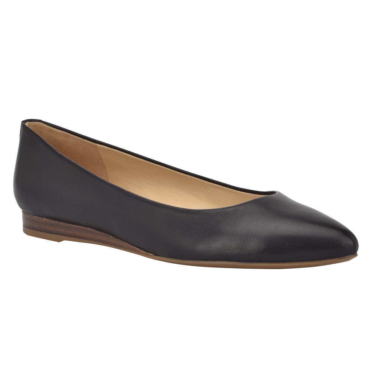 Nine West Ferdi 9x9 Pointy Tå Flats Dam Svarta | 7602XSYUW