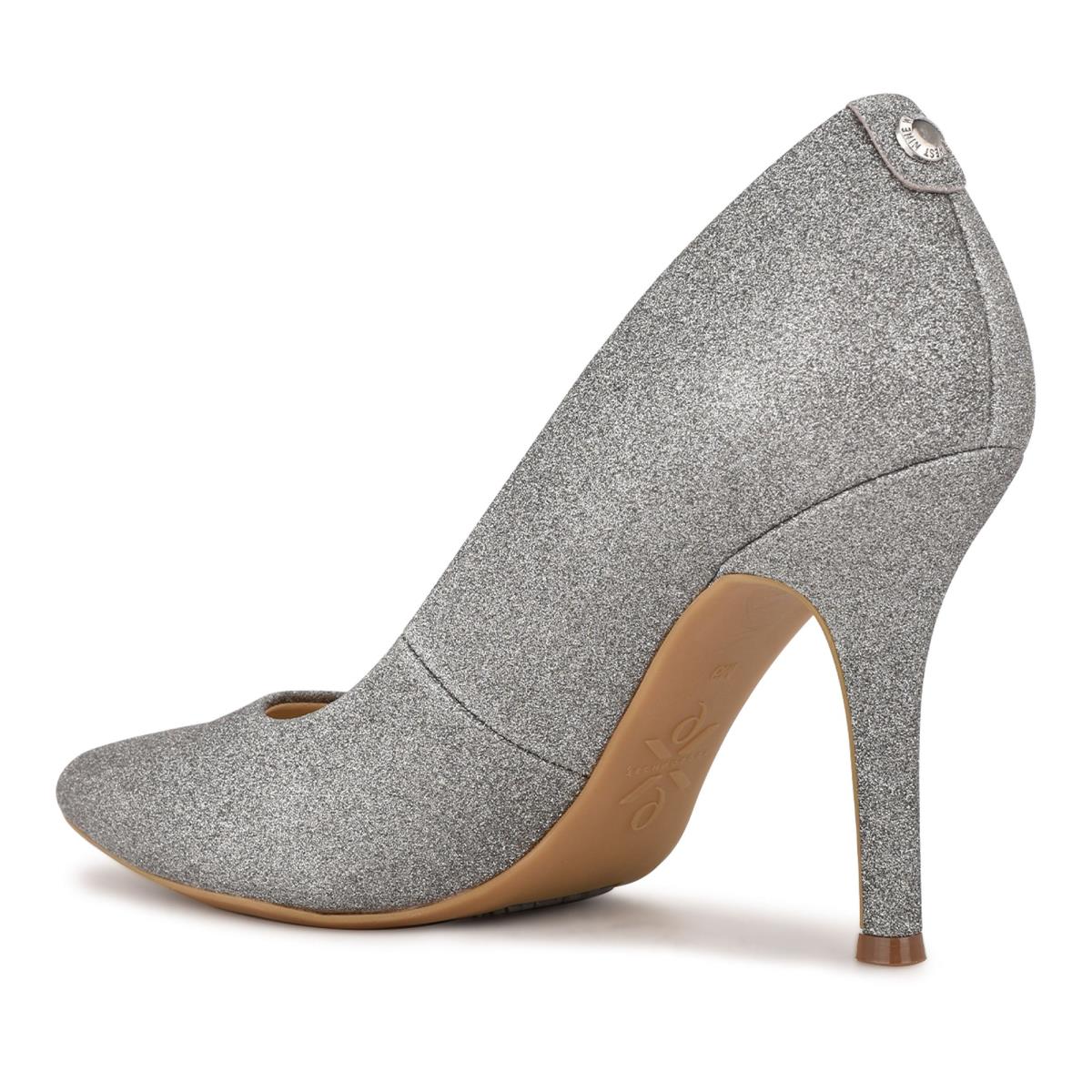 Nine West Fifth 9x9 Pointy Tå Pumps Dam Mörksilver | 1409EKHVQ