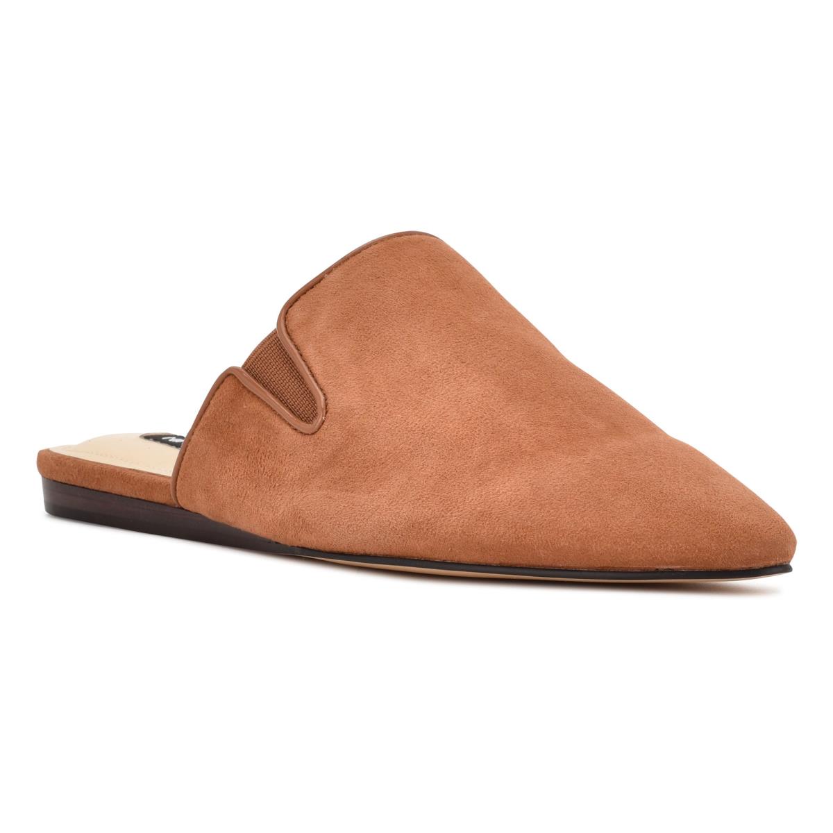 Nine West Freeda Pointy Tå Mules Skor Dam Mörkbeige | 0634QYITD