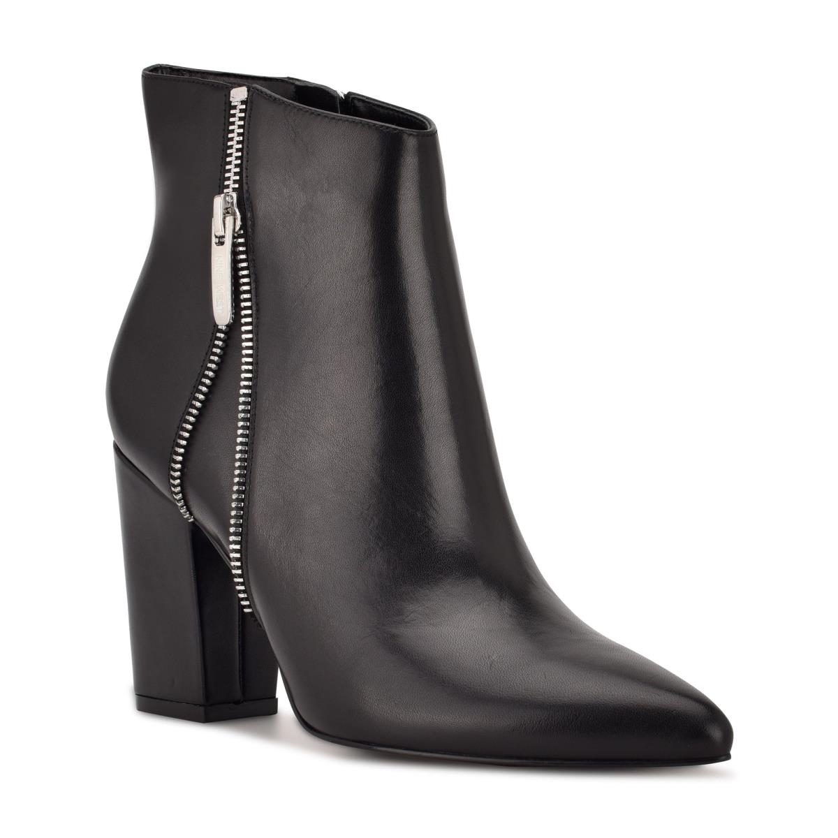 Nine West Glorya Klackar Kängor Dam Svarta | 8910GHJDI