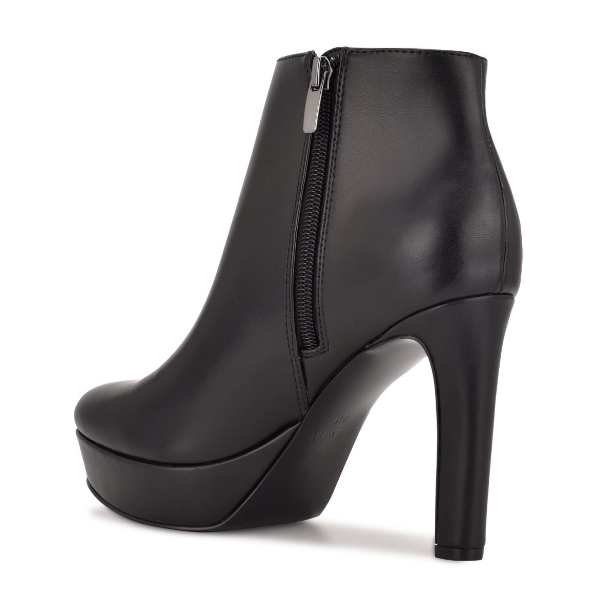 Nine West Glowup Platform Kängor Dam Svarta | 3275MYLRJ