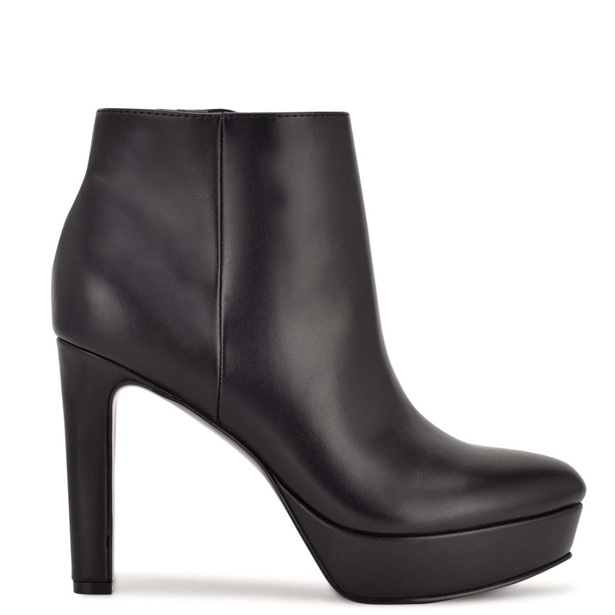 Nine West Glowup Platform Kängor Dam Svarta | 3275MYLRJ