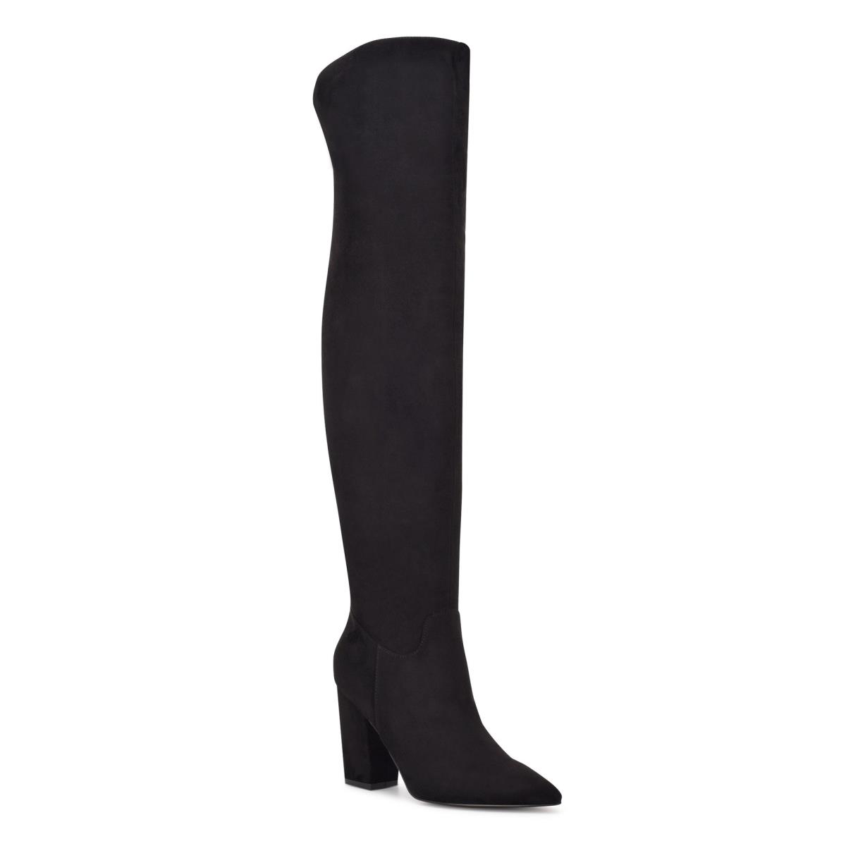 Nine West Goforit Over The Knee Lackstövlar Dam Svarta | 3482NSJFD