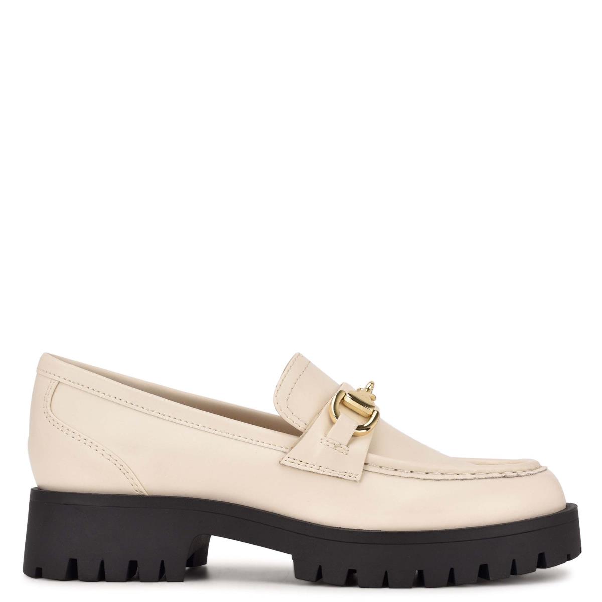 Nine West Gonehme Lug Sole Loafers Dam Grädde | 2573CMXNO