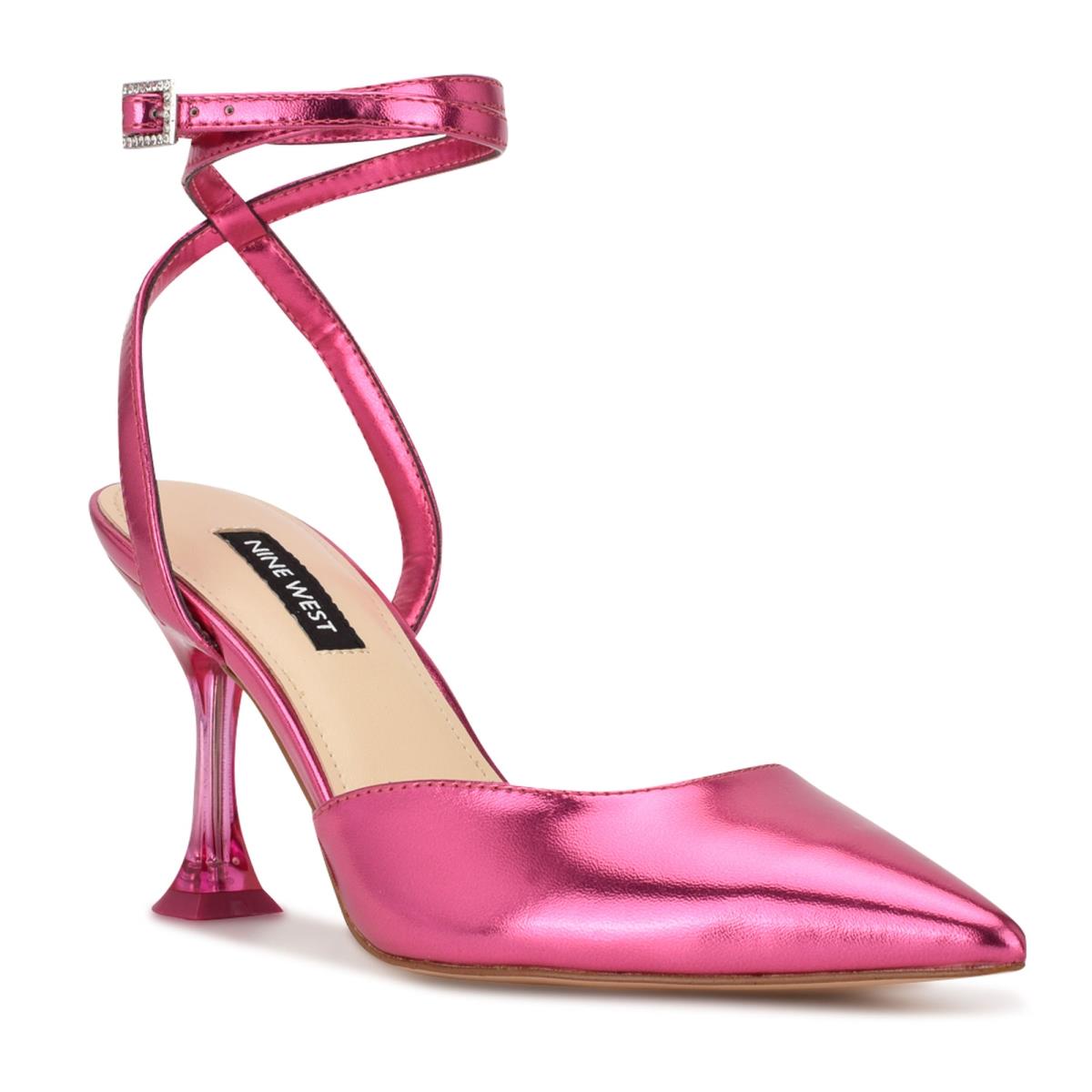 Nine West Harlowe Ankle Rem Pumps Dam Rosa | 4289LWGBS