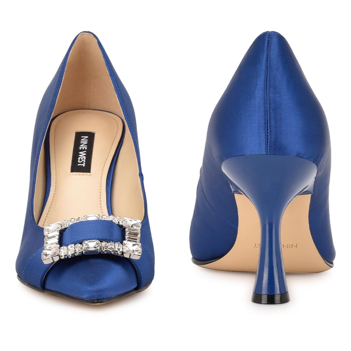 Nine West Helyn Pointy Tå Pumps Dam Blå | 6982VYEOL