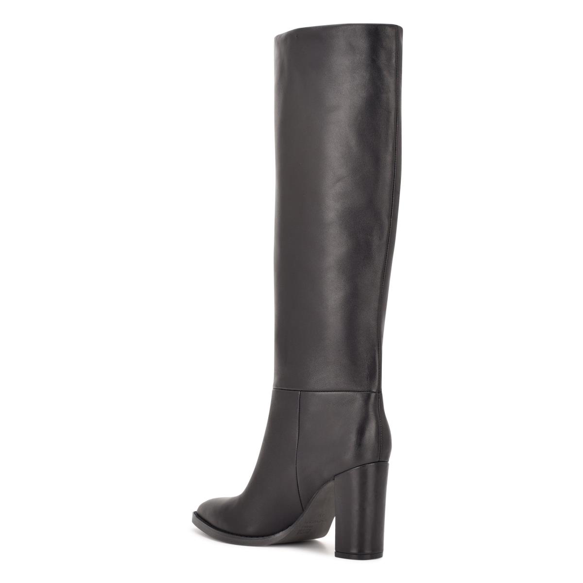 Nine West Hiya Lackstövlar Dam Svarta | 5104RSEYM