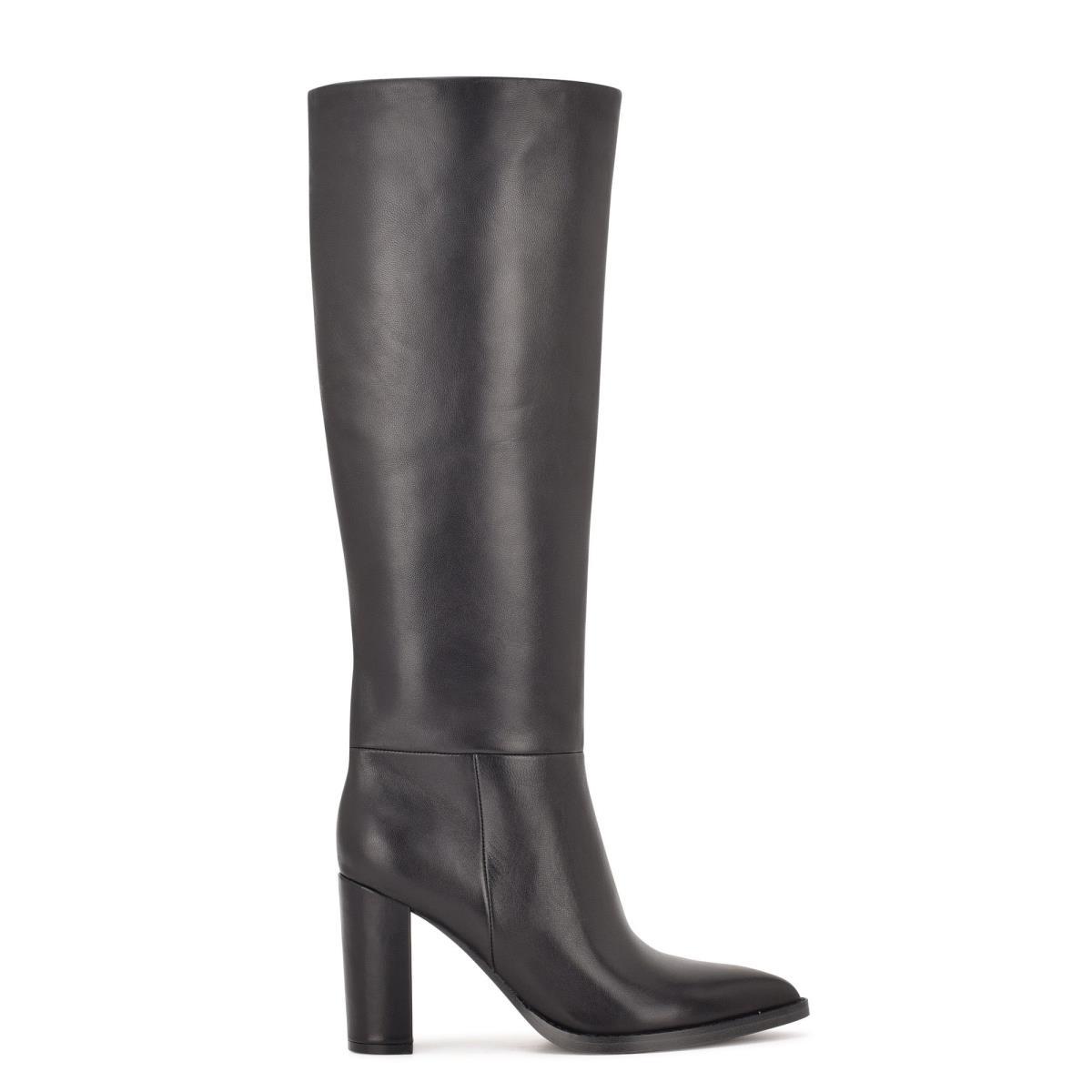 Nine West Hiya Lackstövlar Dam Svarta | 5104RSEYM