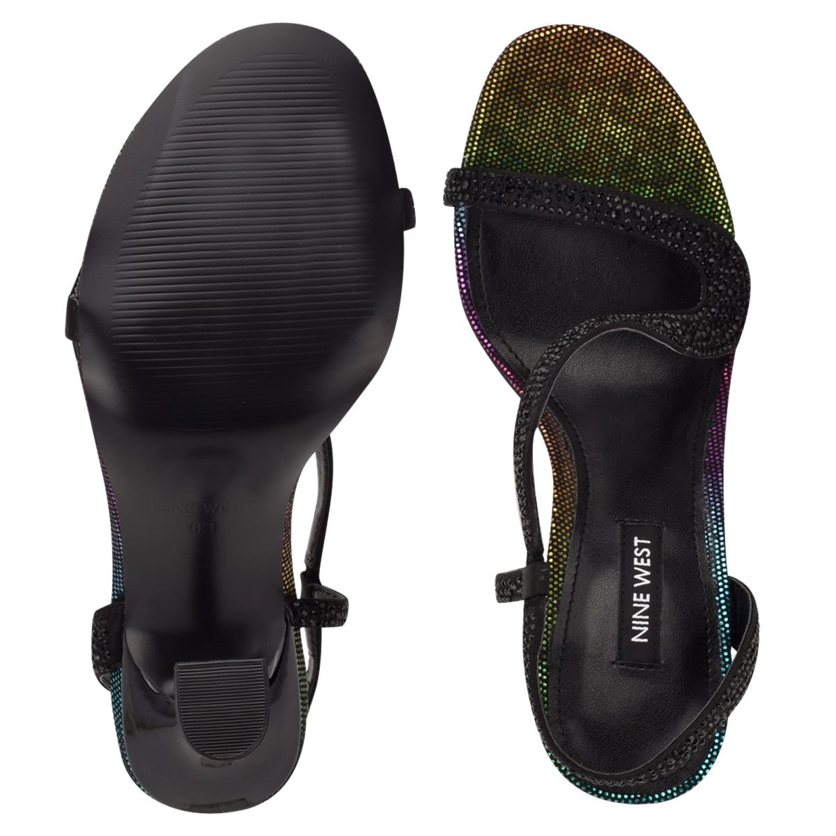 Nine West Immal Finsandaler Dam Svarta | 9724UDFCI