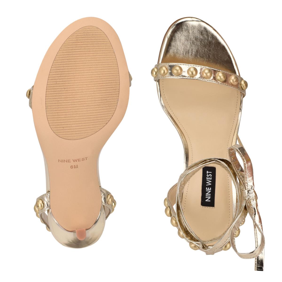 Nine West Istelle Sandaler Klack Dam Metal | 0512GEJSV