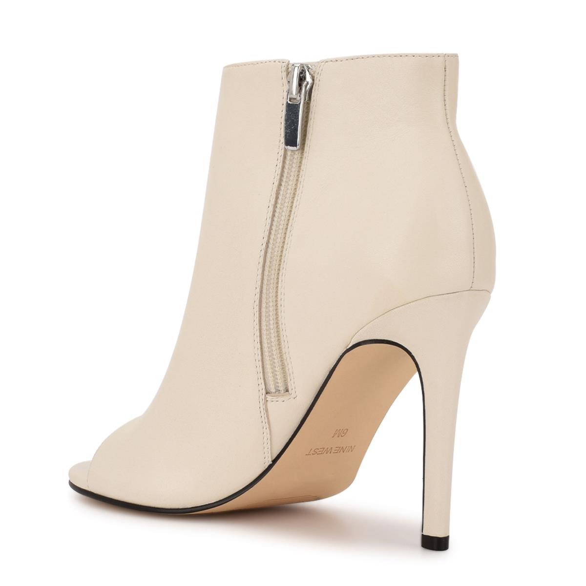 Nine West Izip Peep toe Kängor Dam Grädde | 4370WINGS