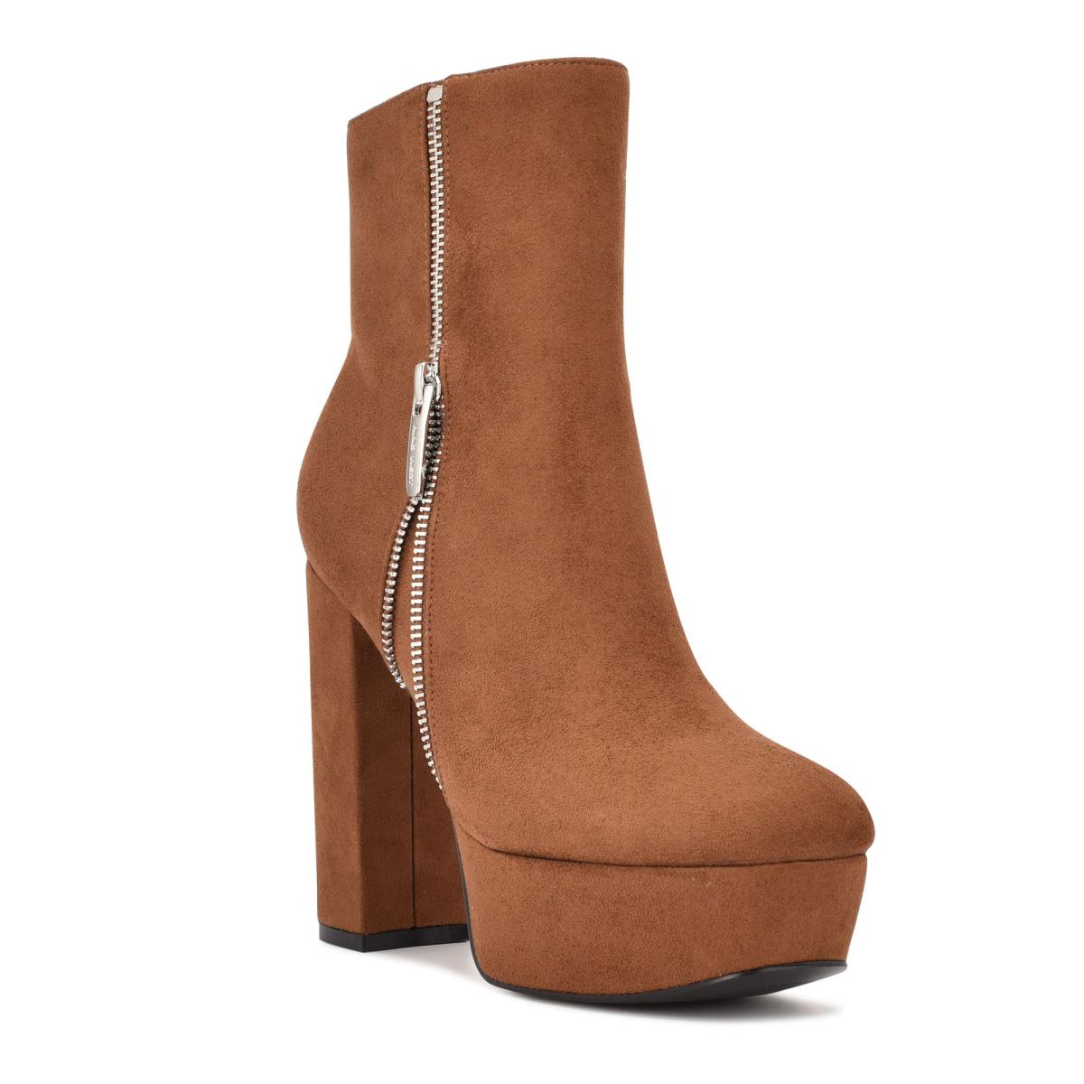 Nine West Kerri Platform Kängor Dam Bruna | 5069VBGXM