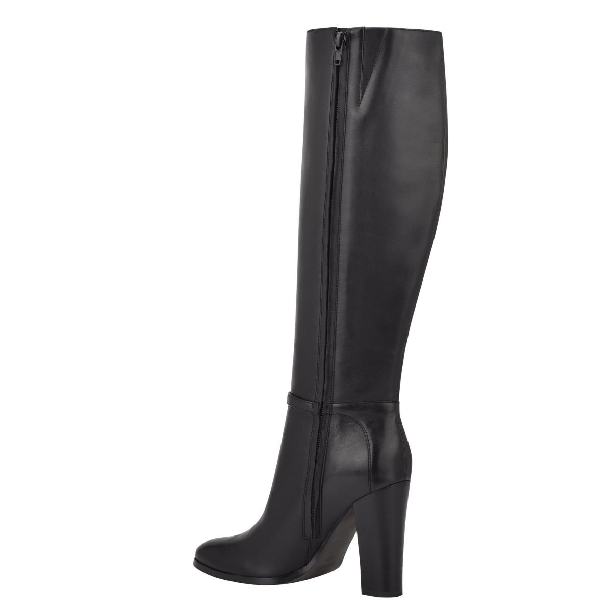 Nine West Kimy Lackstövlar Dam Svarta | 7630KBNMH