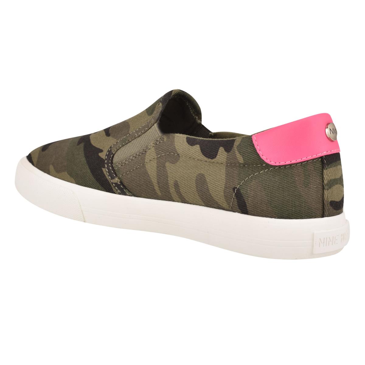 Nine West Lala Slip On Sneakers Dam Camo | 7038DKXJQ