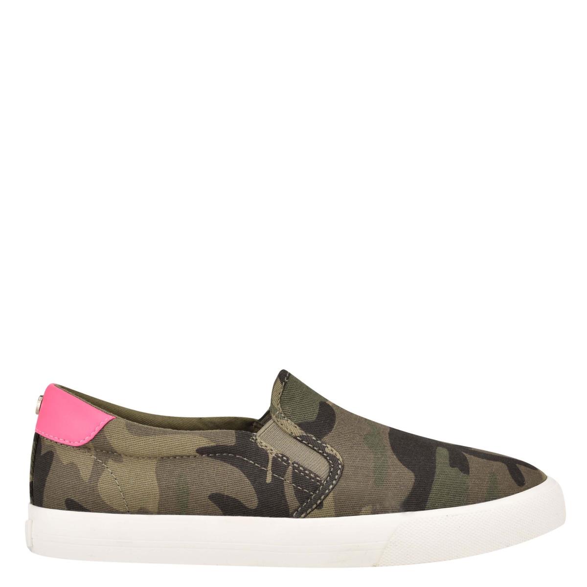 Nine West Lala Slip On Sneakers Dam Camo | 7038DKXJQ