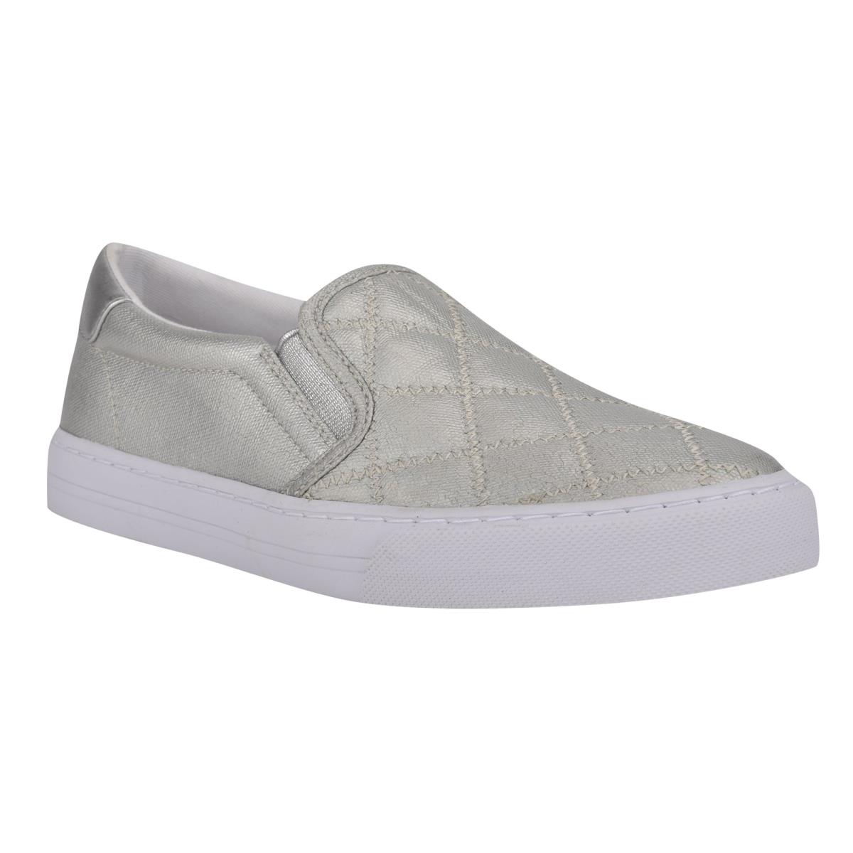 Nine West Lala Slip On Sneakers Dam Silver | 3501GPYFT