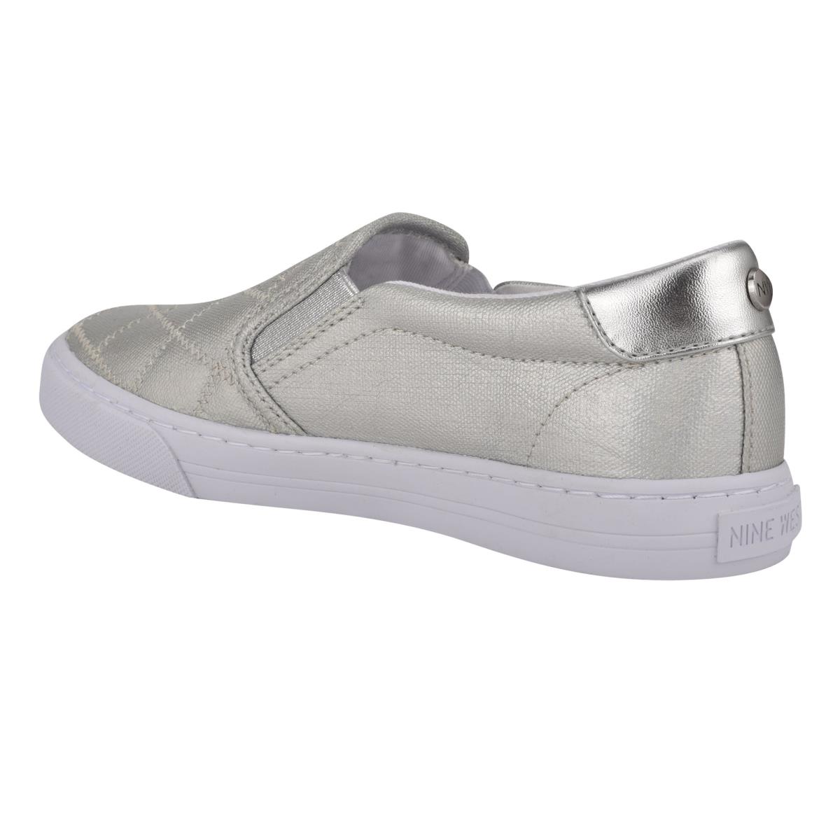 Nine West Lala Slip On Sneakers Dam Silver | 3501GPYFT