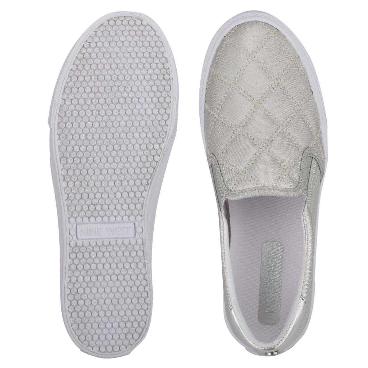 Nine West Lala Slip On Sneakers Dam Silver | 3501GPYFT