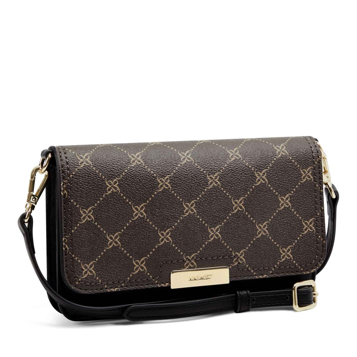 Nine West Lawson Wallet On A String Crossbody Väska Dam Bruna Svarta | 0573NYPCA