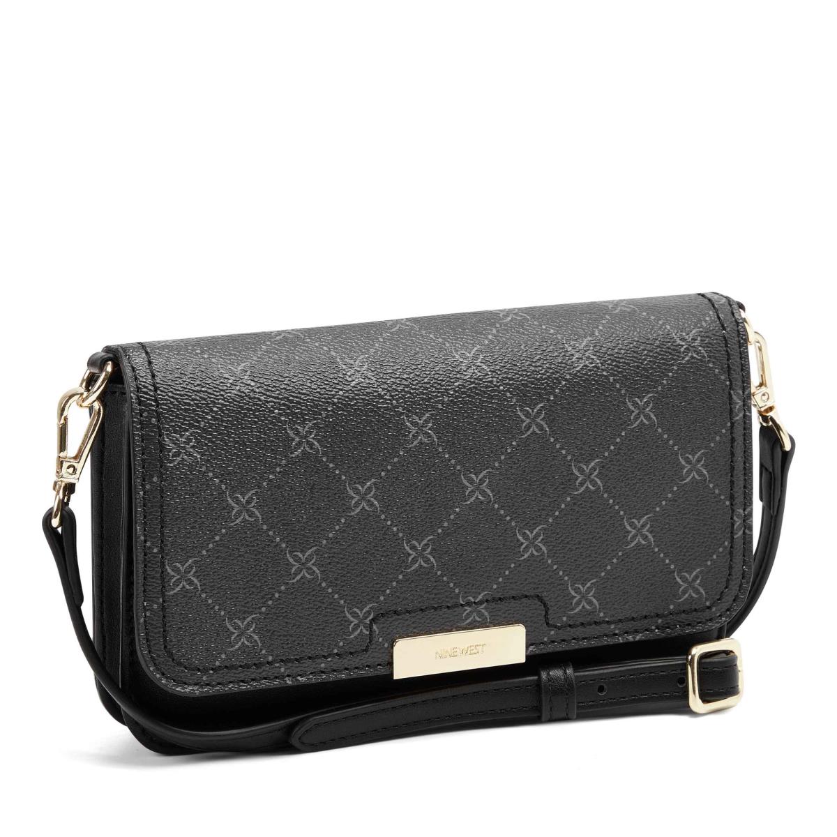 Nine West Lawson Wallet On A String Crossbody Väska Dam Svarta | 2568ZUQTY