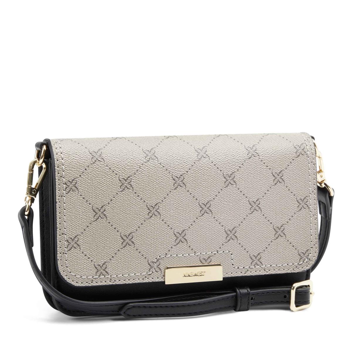 Nine West Lawson Wallet On A String Crossbody Väska Dam Svarta Vita | 4831THGOQ