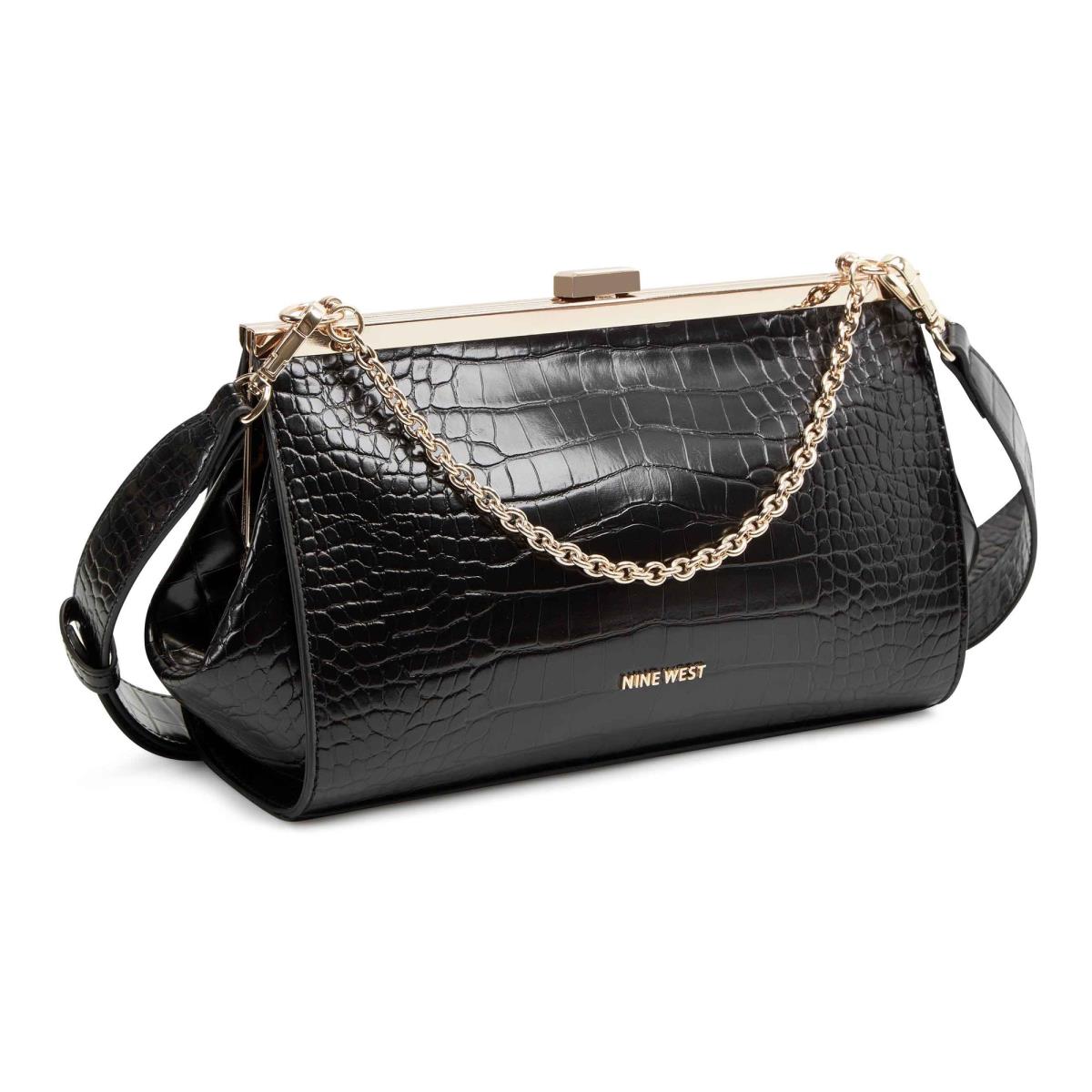 Nine West Mallorie Fram Crossbody Väska Dam Svarta | 7825ACRHL