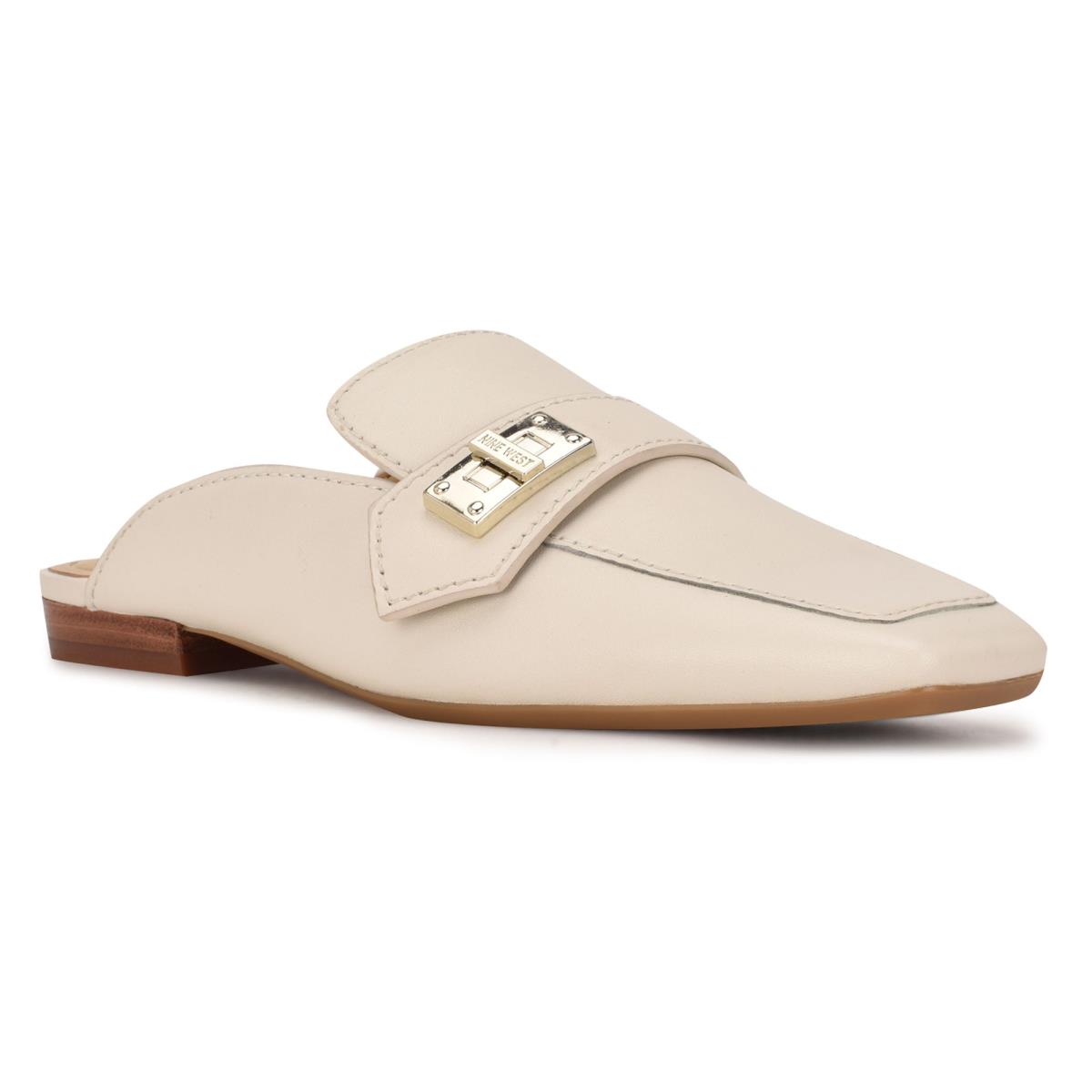 Nine West Neat 9x9 Loafer Mules Skor Dam Grädde | 0693TPIKO