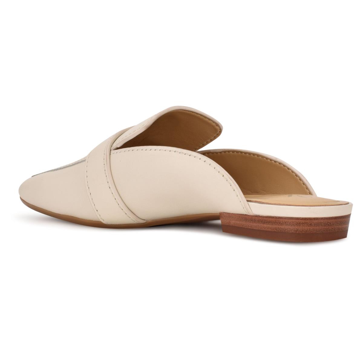 Nine West Neat 9x9 Loafer Mules Skor Dam Grädde | 0693TPIKO