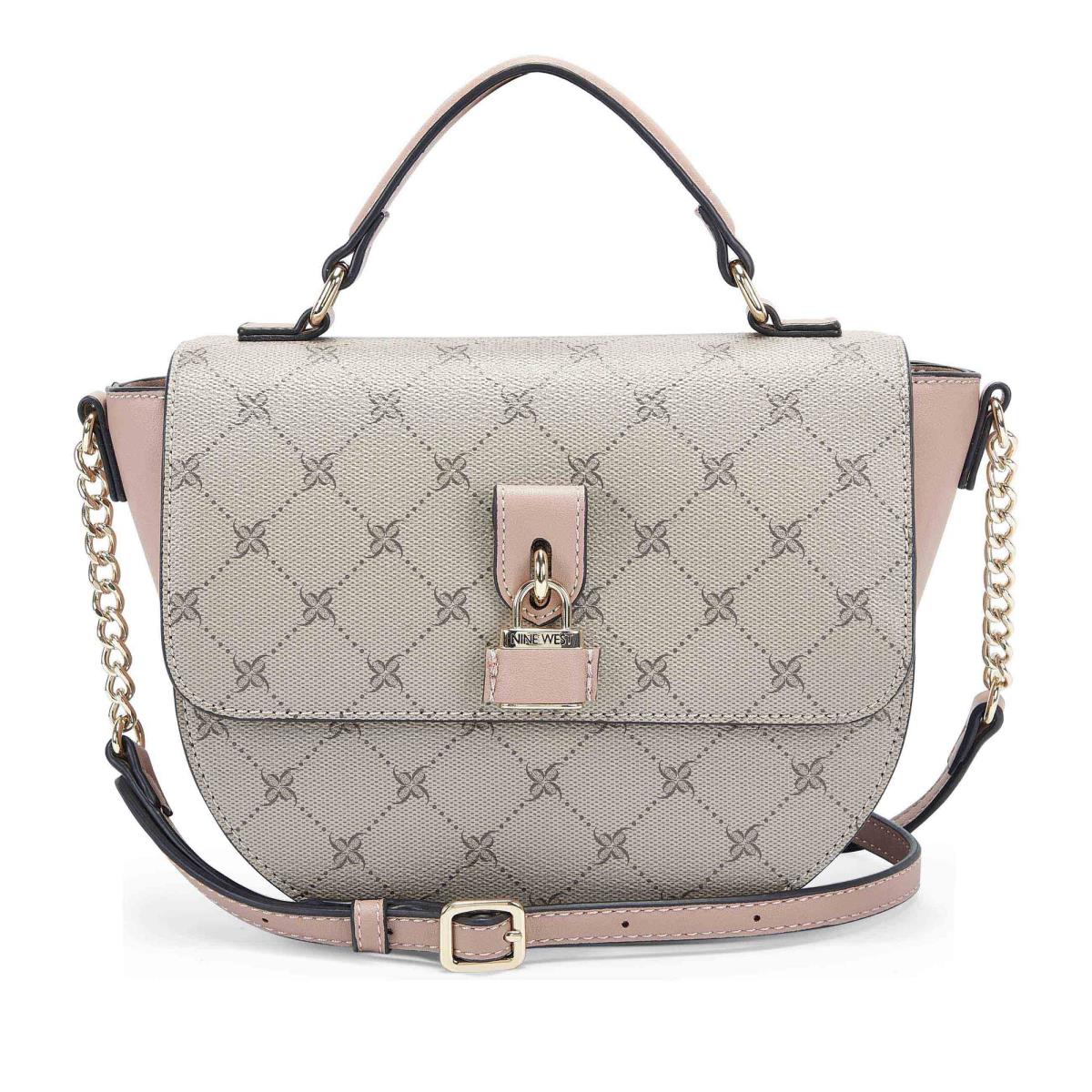 Nine West Nemi Top Handle Flap Crossbody Väska Dam Rosa Vita | 6318AVDNQ