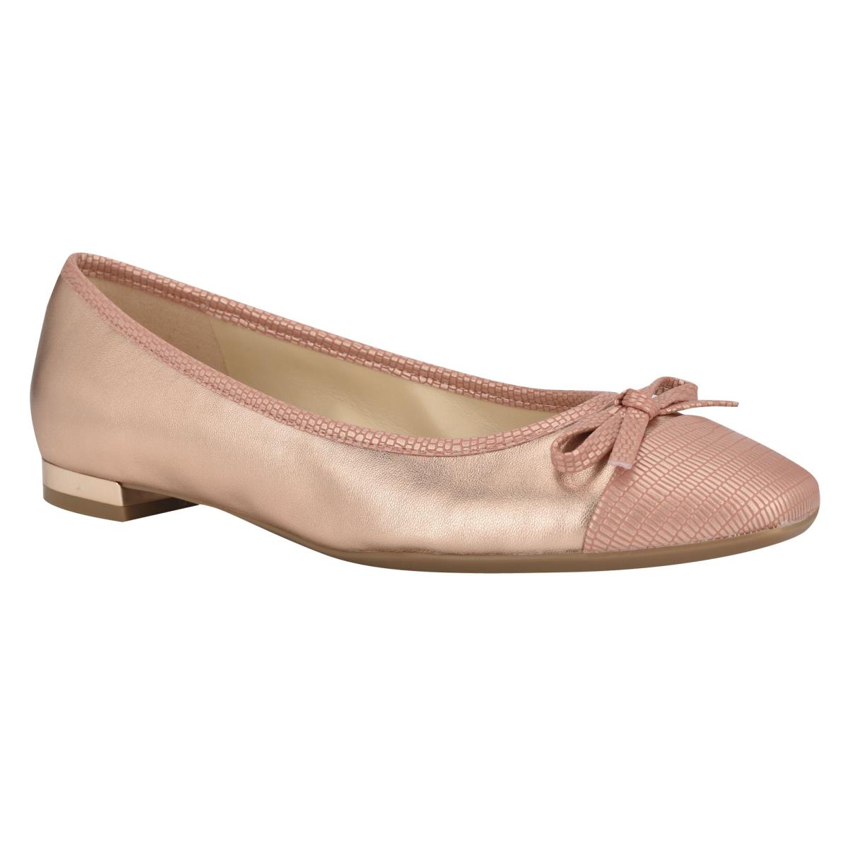 Nine West Olly 9x9 Ballet Ballerina Dam Rosa | 3826UXLTY