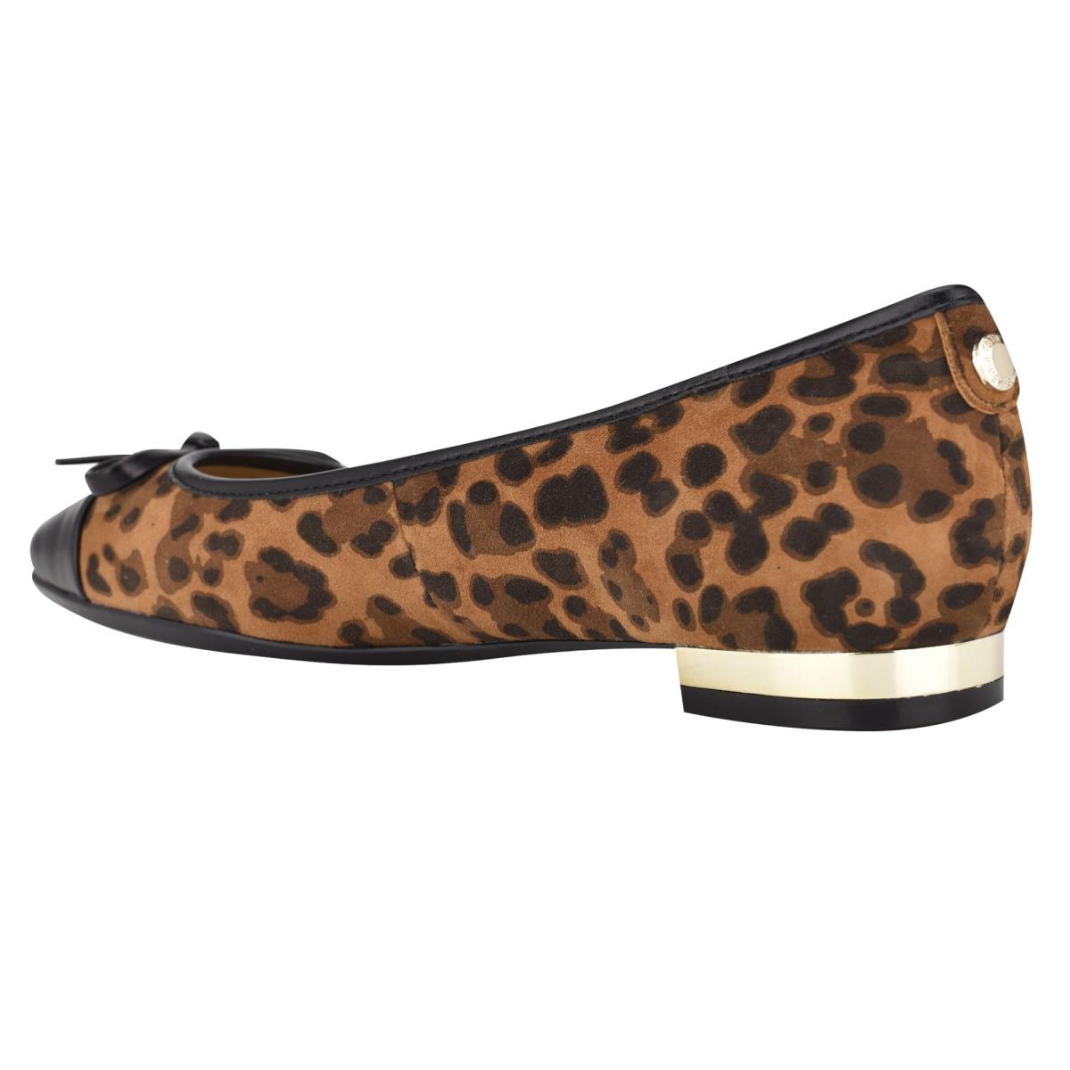 Nine West Olly 9x9 Ballet Ballerina Dam Leopard | 7218SLGJM