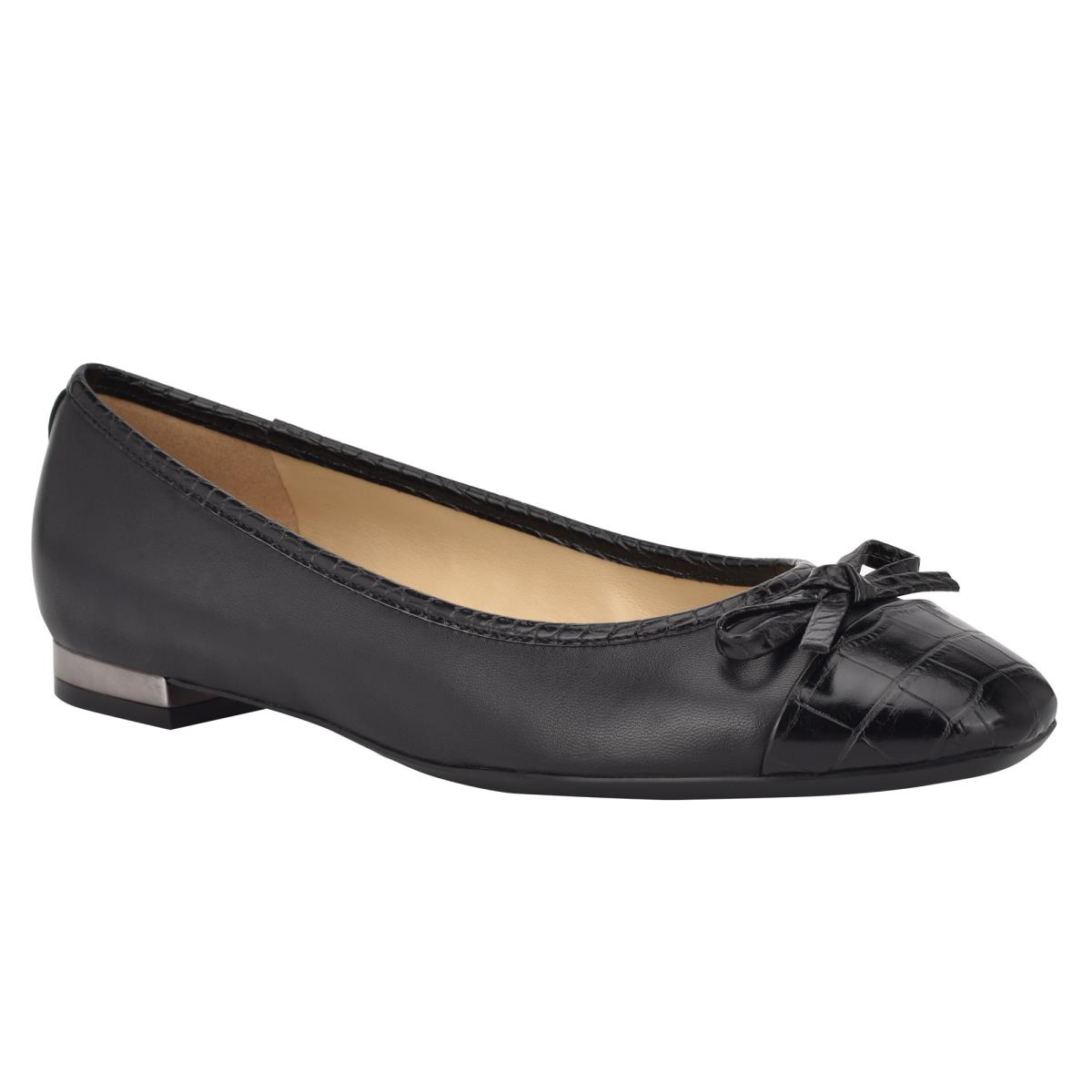 Nine West Olly 9x9 Ballet Flats Dam Svarta | 5928BAWDF