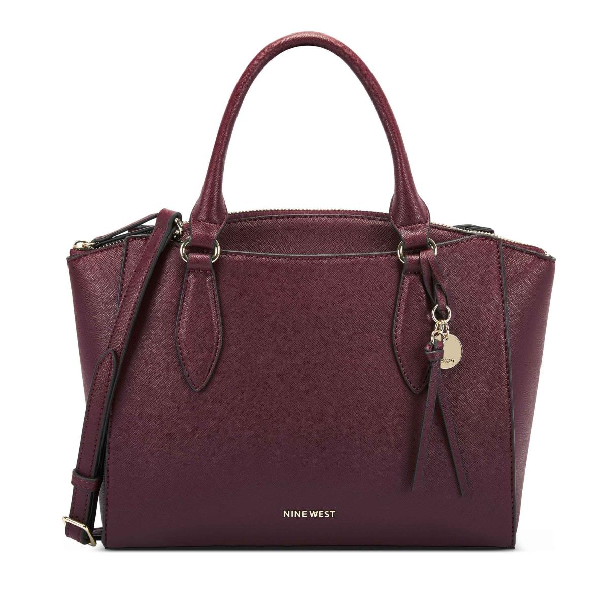 Nine West Paisley Jet Set Satchel Väska Dam Vinröda | 5046VKQTP