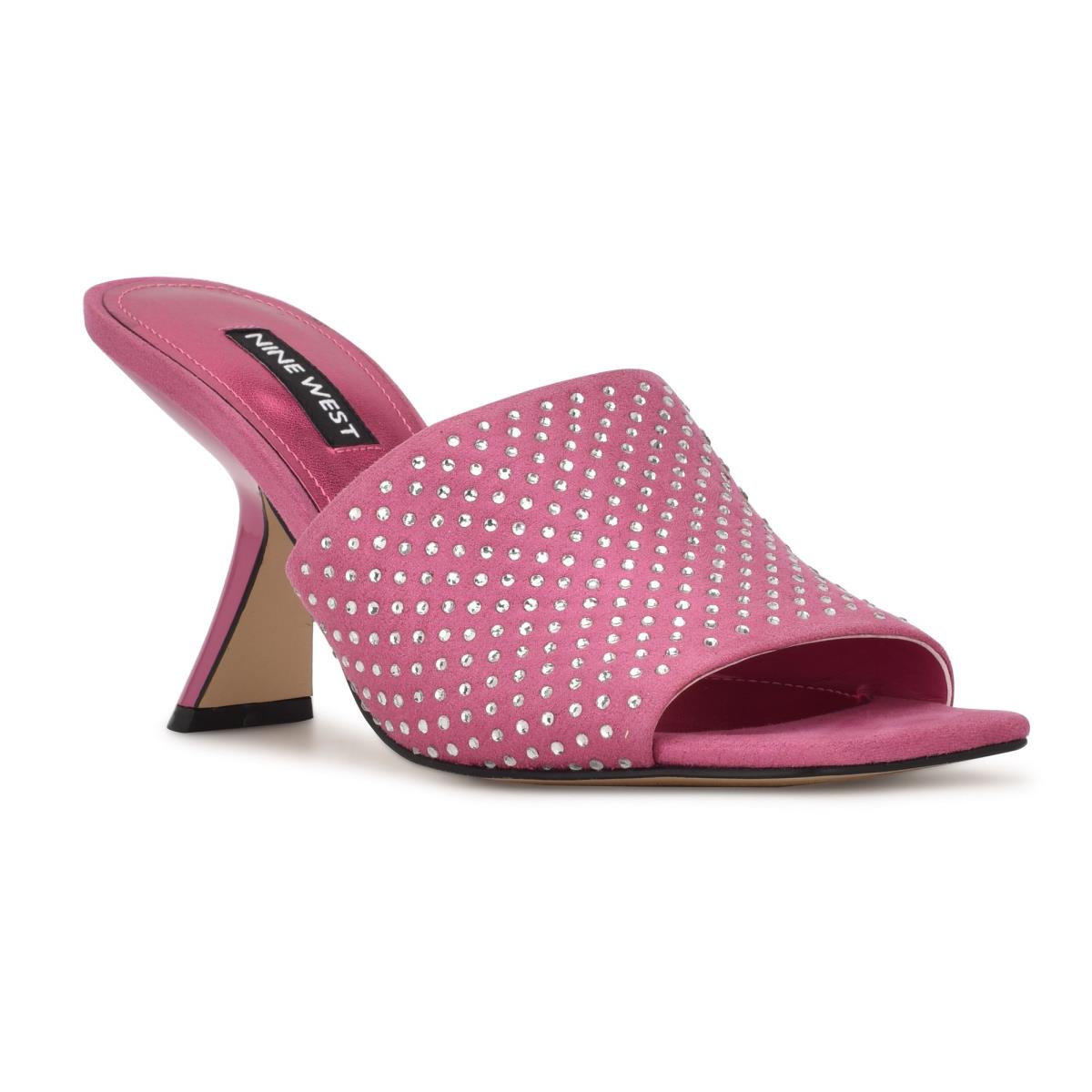 Nine West Partie Klackar Slidesandaler Dam Rosa | 6401TOVUA