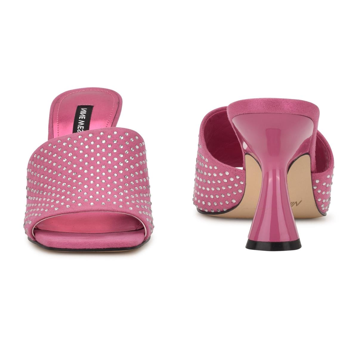 Nine West Partie Klackar Slidesandaler Dam Rosa | 6401TOVUA