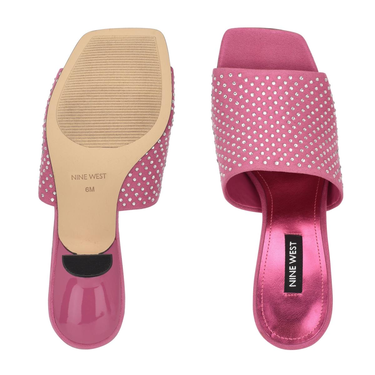 Nine West Partie Klackar Slidesandaler Dam Rosa | 6401TOVUA