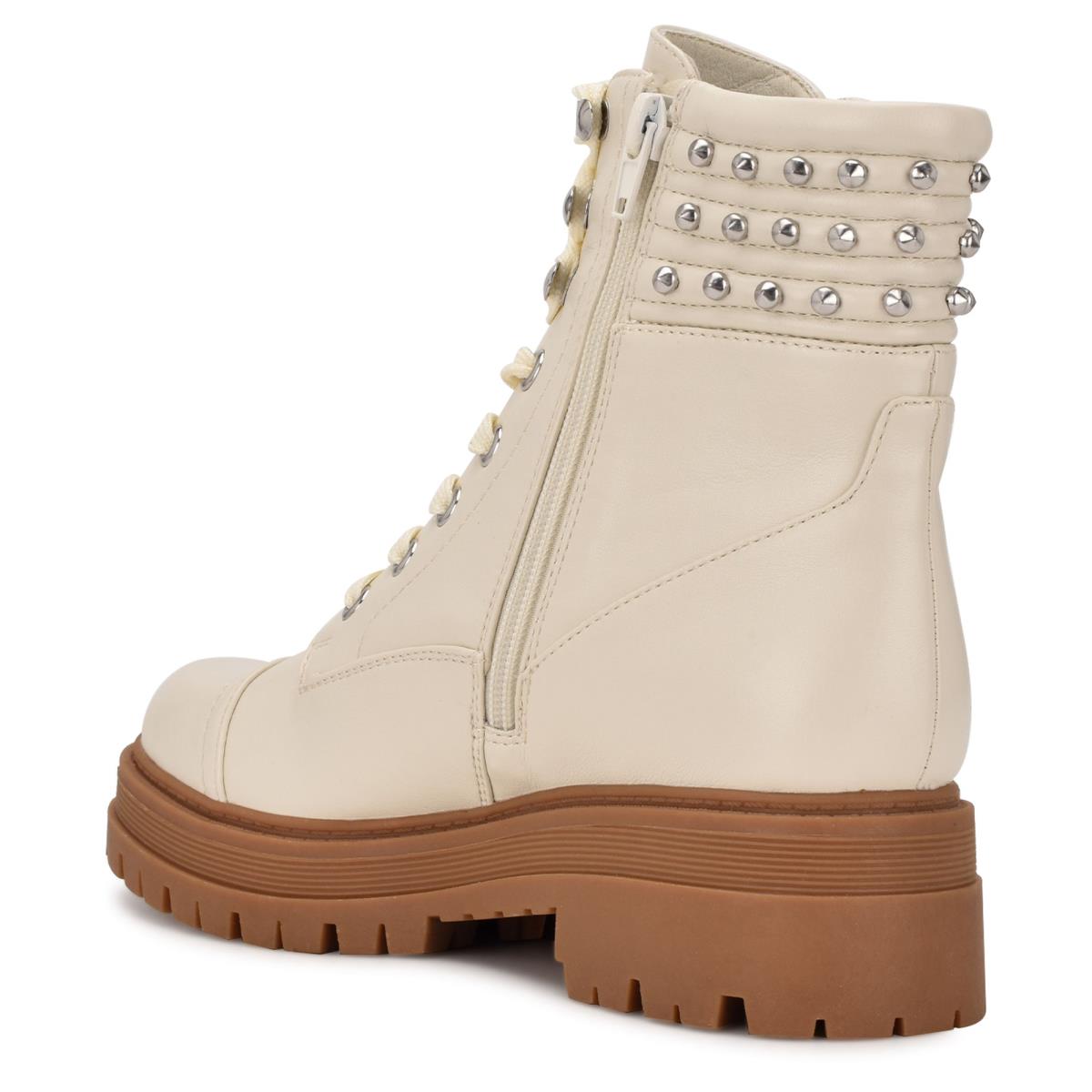 Nine West Pimmz Lug Sole Stövlar Dam Beige | 4769ZITBO