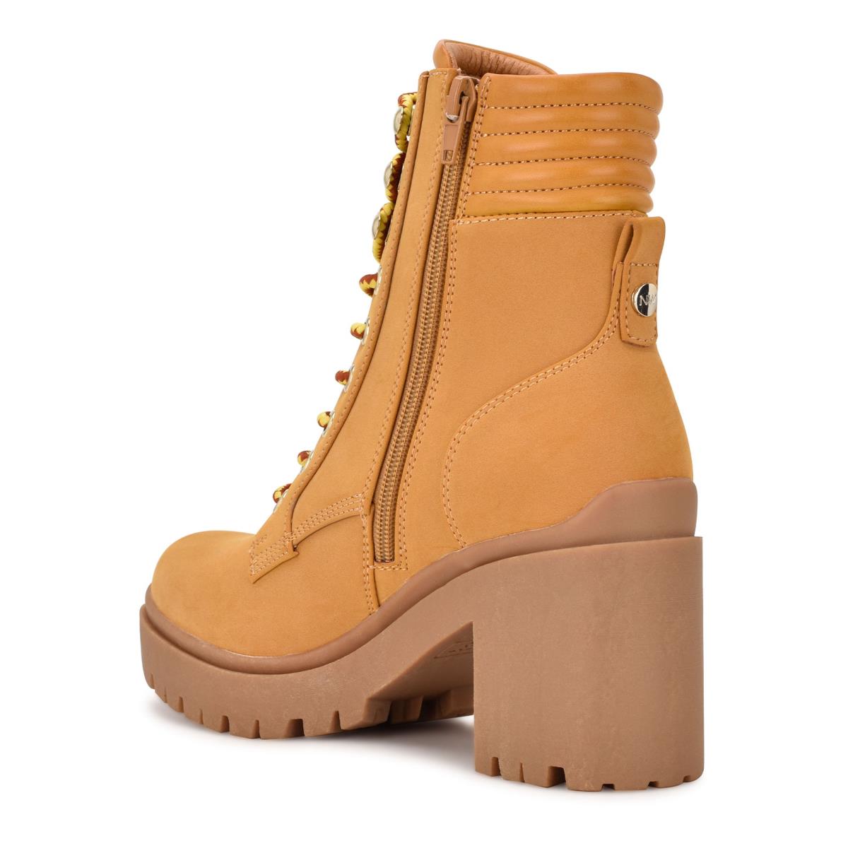 Nine West Quiz Klackar Kängor Dam Beige | 8450VKISB