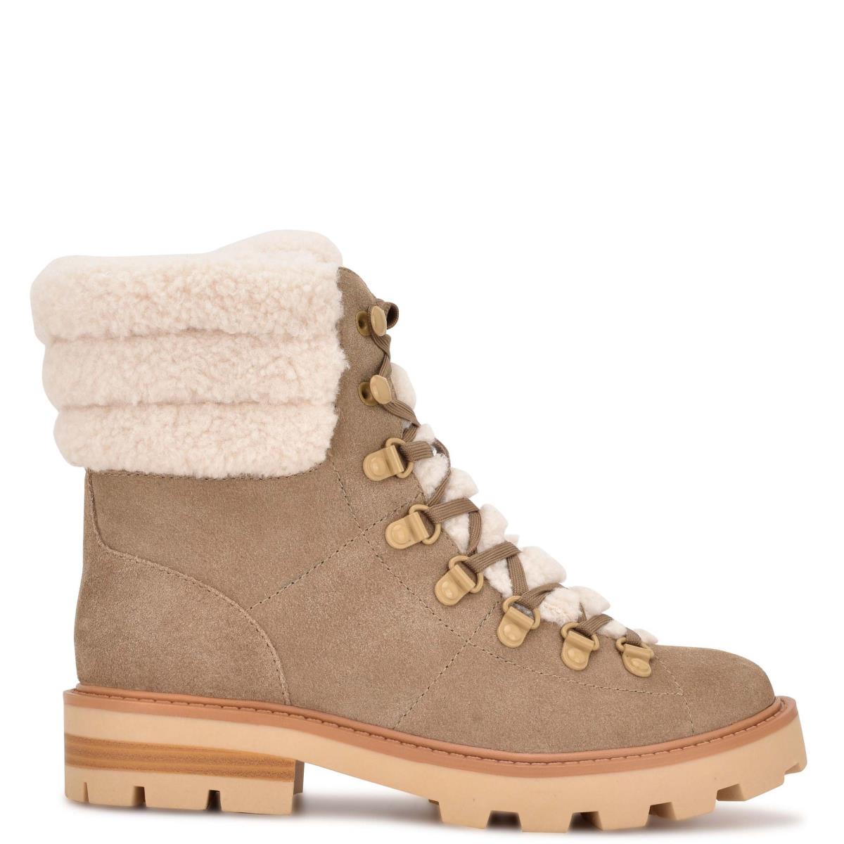 Nine West Rima Combat Lug Sole Kängor Dam Ljusbeige | 3541MANZC