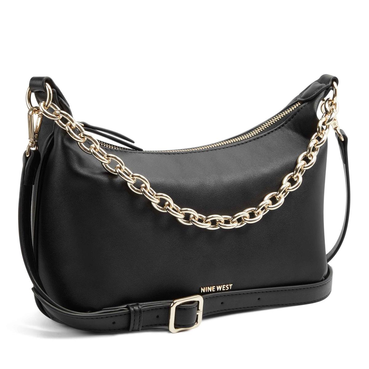 Nine West Ronnie Top Zip Shoulder Bag Axelväska Dam Svarta | 1382DXJUG